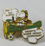 1990's Red Barons Snoopy's Senior Hockey Tournament Cloisonne Pin / Tie Tack