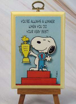 You're always a winner wood plaque - snoopn4pnuts.com