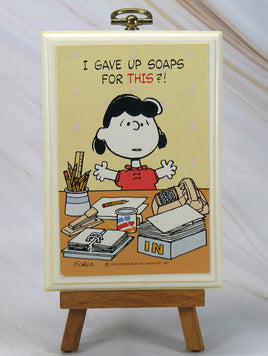 I gave up soaps for this? wood plaque - snoopn4pnuts.com