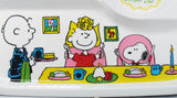 Peanuts Melamine Divided Plate - RARE Japanese Sample!  (New But Near Mint/Crack Repaired Well By Manufacturer)