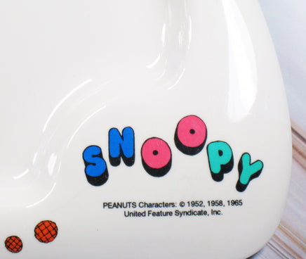 Peanuts Thick Melamine Divided Plate - RARE Japanese Sample! Very High Quality! - snoopn4pnuts.com