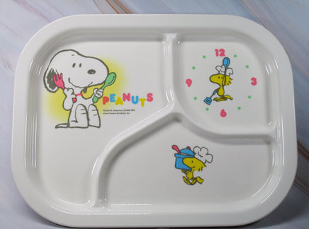 Peanuts Melamine Divided Plate - RARE Japanese Sample! - snoopn4pnuts.com