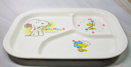 Peanuts Melamine Divided Plate - RARE Japanese Sample! - snoopn4pnuts.com