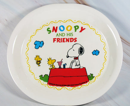 Peanuts Melamine Small Plate - RARE Japanese Sample! - snoopn4pnuts.com