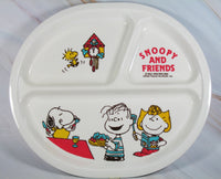 Peanuts Melamine Divided Plate - RARE Japanese Sample! - snoopn4pnuts.com