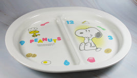 Peanuts Melamine Divided Plate - RARE Japanese Sample! - snoopn4pnuts.com