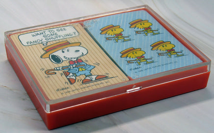Snoopy Double - Deck Playing Cards Boxed Set With Storage Case - snoopn4pnuts.com