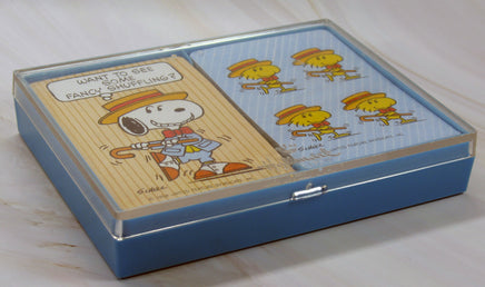 Snoopy Double - Deck Playing Cards Boxed Set With Storage Case - snoopn4pnuts.com