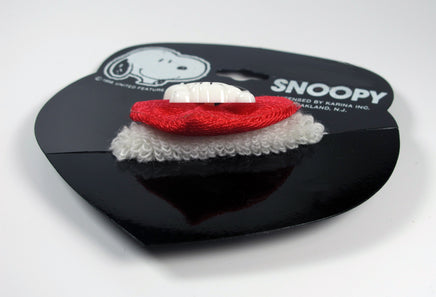 Snoopy Pony Tail Holder Hair Band On Satin Heart - snoopn4pnuts.com
