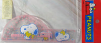 Snoopy Acrylic Drafting Set (Ruler, Protractor, and Triangle) - snoopn4pnuts.com
