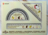 Nissay Universal Studios Japan Limited-Edition Drafting Set (Protractor, Triangle, and Ruler)