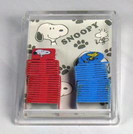 Woodstock and Snoopy Vintage Push Pin (?) Set - RARE! (New But Near Mint) - snoopn4pnuts.com