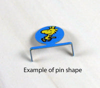 Woodstock and Snoopy Vintage Push Pin (?) Set - RARE! (New But Near Mint) - snoopn4pnuts.com