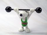 SNOOPY WEIGHT LIFTER PVC - RARE!