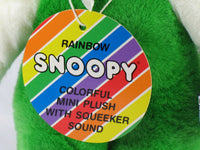Snoopy Vintage Plush Baby Squeaker Doll - Green - snoopn4pnuts.com