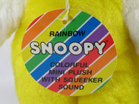 Snoopy Vintage Plush Baby Squeaker Doll - Yellow - snoopn4pnuts.com