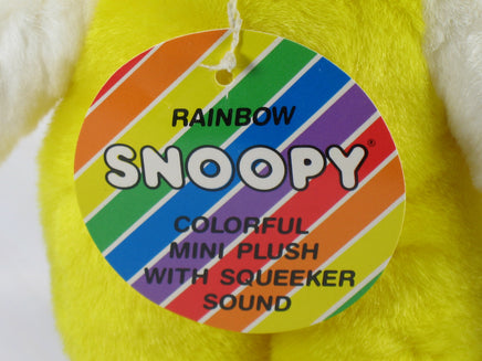 Snoopy Vintage Plush Baby Squeaker Doll - Yellow - snoopn4pnuts.com