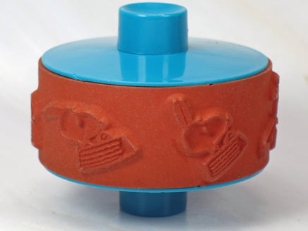 Snoopy Rolling Stamp - Riding In Dog Bowl RARE! - snoopn4pnuts.com