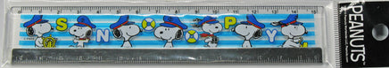 Snoopy 6" Acrylic Ruler With Graduated Metal Edge - snoopn4pnuts.com