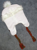 Snoopy Santa Knit Hat With Metallic Sequins, Faux Fur, and Glittery Tassels - snoopn4pnuts.com