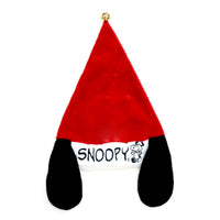 Snoopy Santa Plush Hat With Bell (Adjustable In Back) - snoopn4pnuts.com