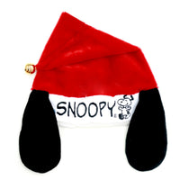 Snoopy Santa Plush Hat With Bell (Adjustable In Back) - snoopn4pnuts.com