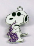 Snoopy Joe Cool Purple Sax Enamel Charm