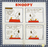 Snoopy Secretary Vintage Handkerchief  (New But Near Mint)