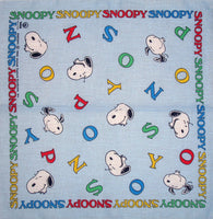 Snoopy Imported Handkerchief / Scarf / Bandanna - Snoopy Name