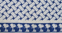 Vintage Peanuts Gang Flat Sheet - Basket Weave - snoopn4pnuts.com