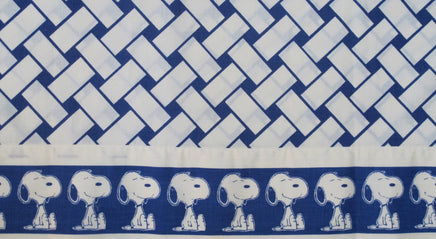Vintage Peanuts Gang Flat Sheet - Basket Weave - snoopn4pnuts.com