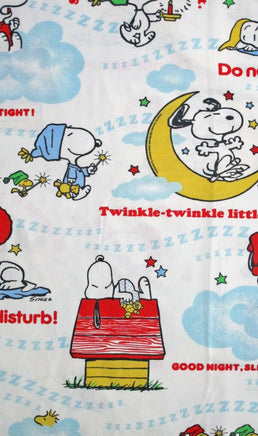 Vintage Peanuts Gang Flat Sheet - Sleeping Expressions - snoopn4pnuts.com