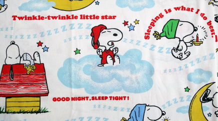 Vintage Peanuts Gang Fitted Sheet - Sleeping Expressions - snoopn4pnuts.com