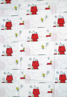 Peanuts Gang Flat Sheet - Snoopy's Doghouse (Full Size) - snoopn4pnuts.com
