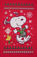 Snoopy Christmas Needlepoint-Style T-Shirt