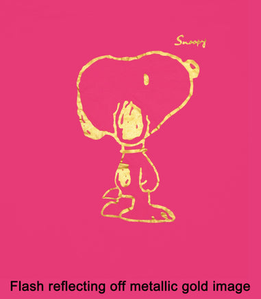 Snoopy Super Silky Shirt With Scoop Neck (Metallic Gold Image) - snoopn4pnuts.com