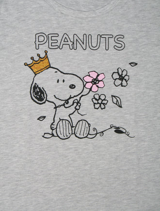 King Snoopy Jr. Size T-Shirt With Glitter - Covered Crown - snoopn4pnuts.com