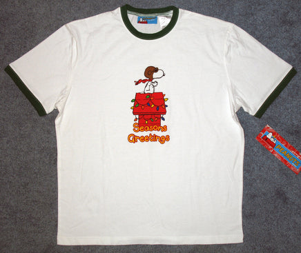 Snoopy Flying Ace Christmas Holiday T-Shirt - snoopn4pnuts.com