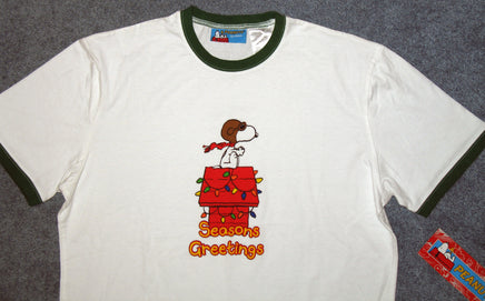 Snoopy Flying Ace Christmas Holiday T-Shirt - snoopn4pnuts.com