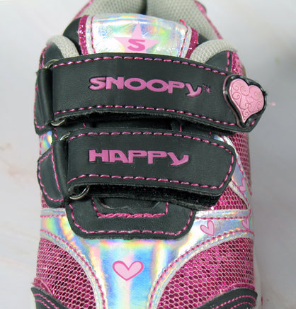 Snoopy Kids Holographic and Glittery Tennis Shoes (Size 8) - snoopn4pnuts.com