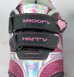 Snoopy Kids Holographic and Glittery Tennis Shoes (Size 8)