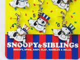 Universal Studios Japan Snoopy and Siblings Charms (Great For Key Rings and Zipper Pulls Too!)