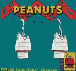Snoopy's Doghouse Sterling Silver Fish Hook Earrings - snoopn4pnuts.com