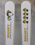 Snoopy Beaglesout Stainless Steel and Melamine Spoon and Fork Set - Child Size
