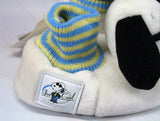 Snoopy Kids Soft Plush Slippers (Size 7-8)