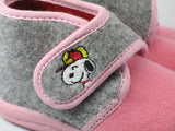 Snoopy Toddler Fleece Slipper Shoes (Size 4 1/2-5)