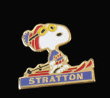 Snoopy Snow Mountain Resort Cloisonne Pin - Stratton  RARE!