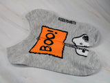 Snoopy Matching No Show Halloween Socks - BOO!