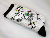 Snoopy and Sally Christmas Crew - Length Socks - It's Lit - snoopn4pnuts.com