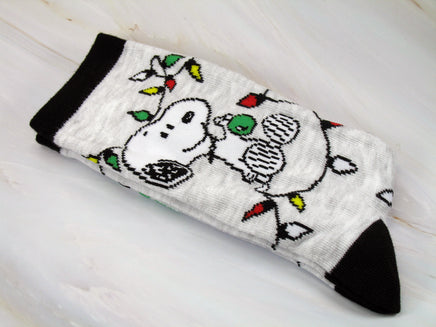 Snoopy and Sally Christmas Crew - Length Socks - It's Lit - snoopn4pnuts.com